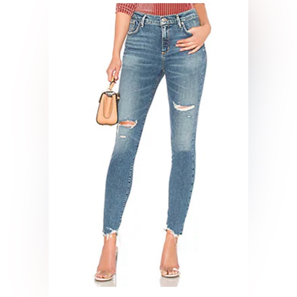AGOLDE | Sophie Distressed High Waisted Jeans